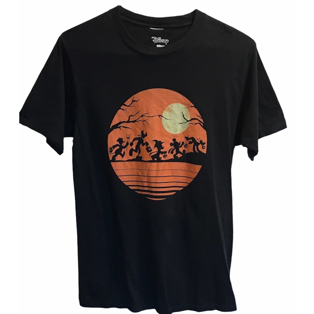 Disney Mickey Mouse Silhouette Halloween Costume party Spooky Medium T-Shirt